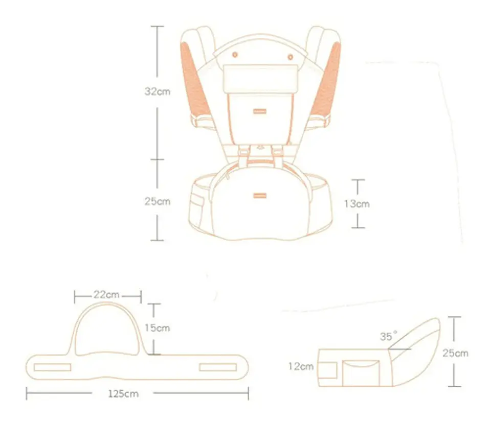 Portabebé Ergonómico 3 En 1 Multifuncional Mochila Infantil 8