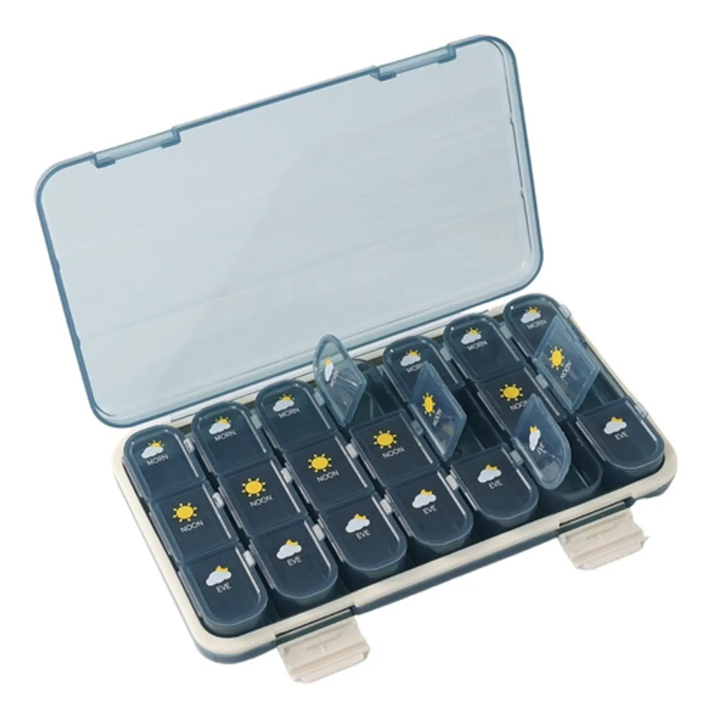 Organizador De Pastillas Portátil Pastillero Semanal 1