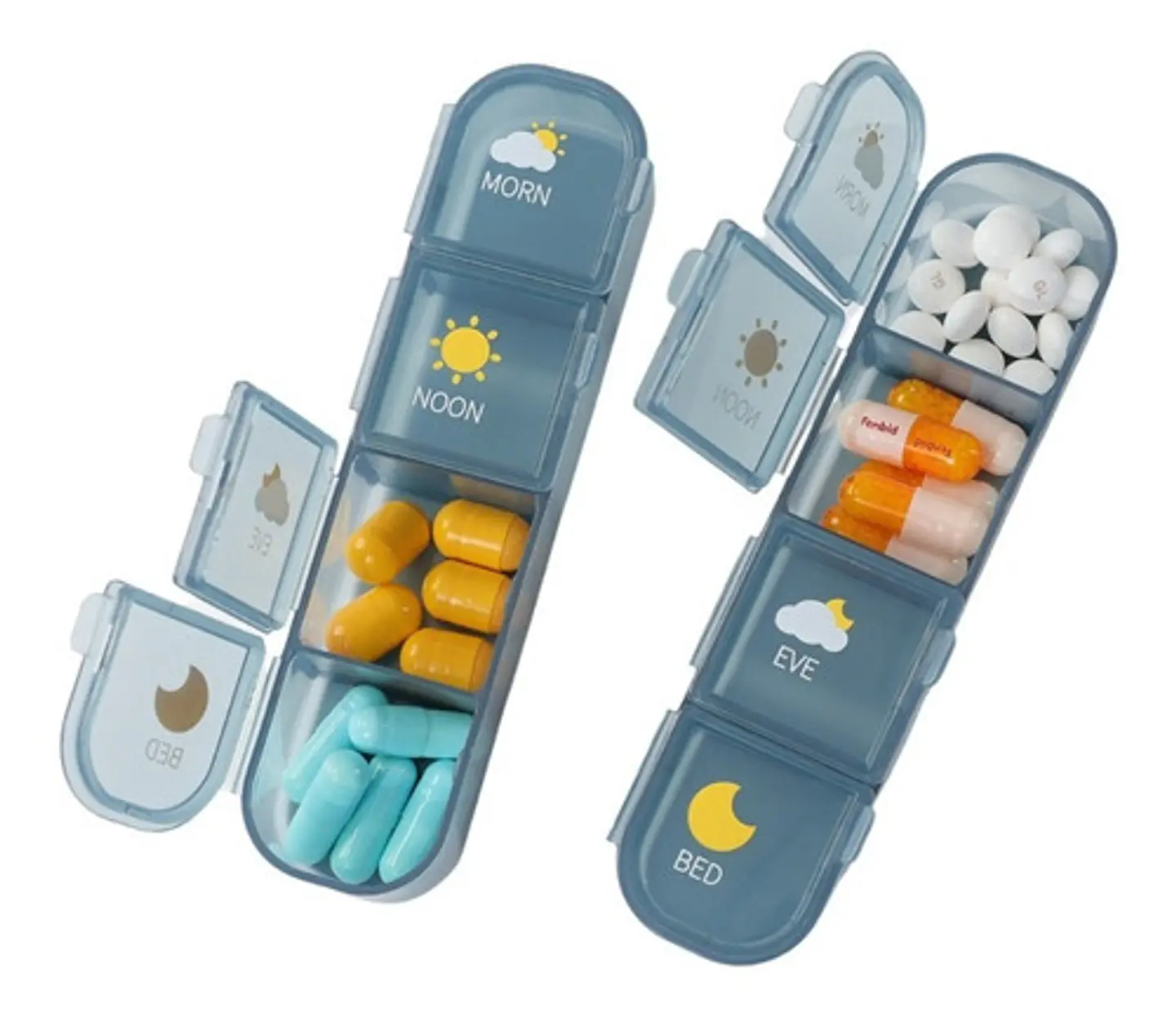 Organizador De Pastillas Portátil Pastillero Semanal 3