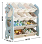 Organizador De Almacenamiento De Juguetes Para Niños 12 PZ - Miniatura 2