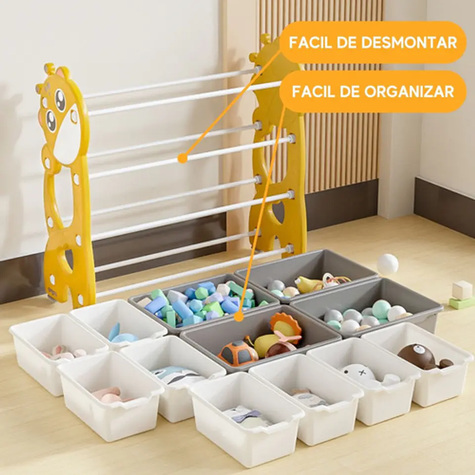 Organizador De Almacenamiento De Juguetes Para Niños 12 PZ 3