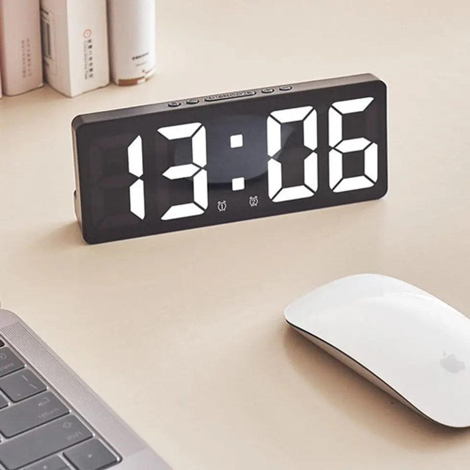 Reloj Despertador Led Multifuncional, Dormitorio Oficina 5