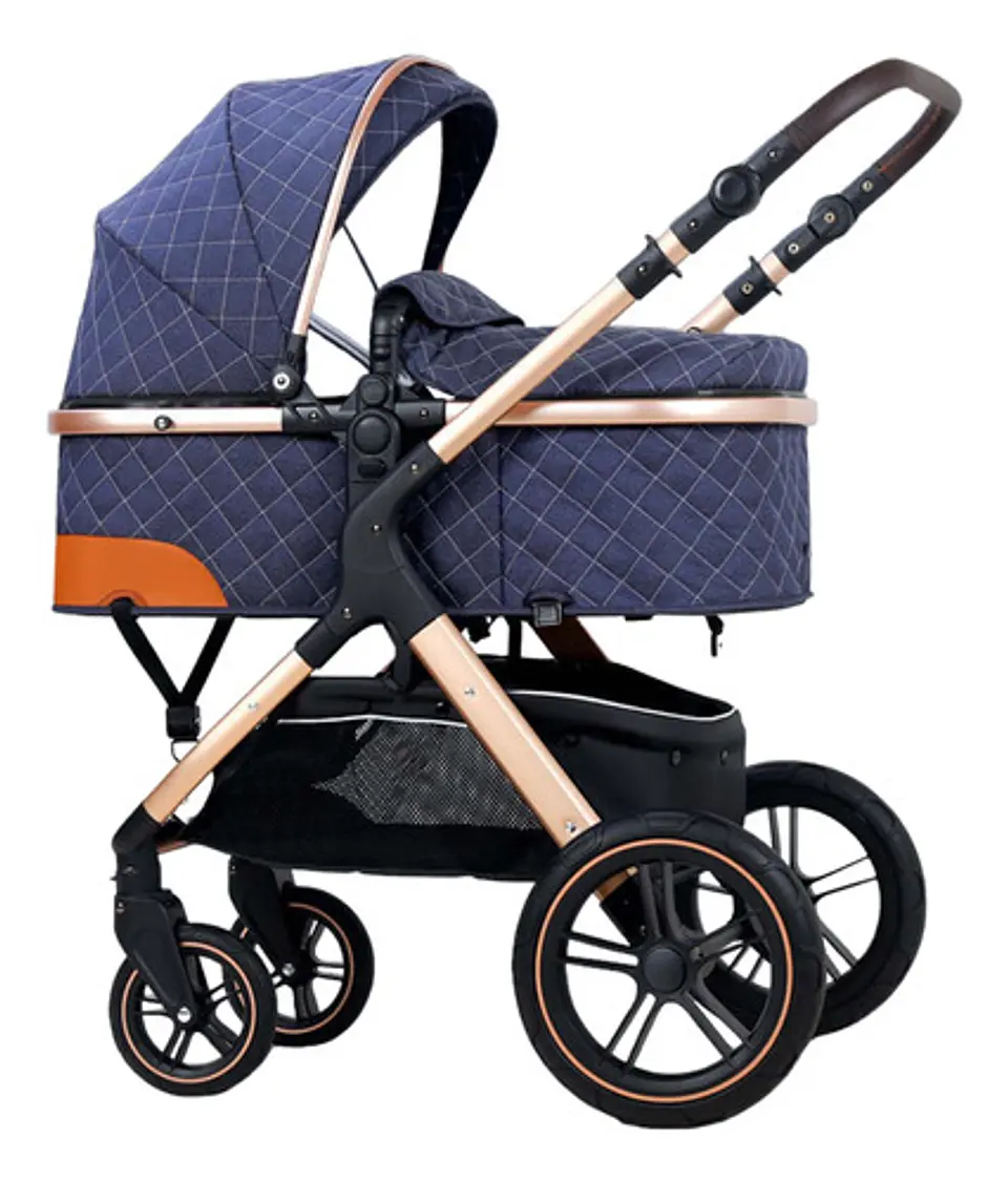Coche Cuna Multifuncional Bebé 5 En 1 Plegable 2