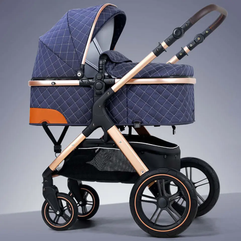 Coche Cuna Multifuncional Bebé 5 En 1 Plegable 4