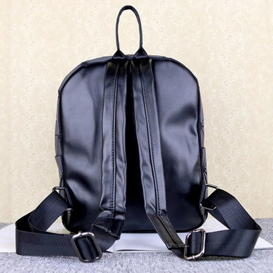 Mochila Rhombus Luminoso Coreana Para Estudiantes Unisex  6