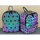 Mochila Rhombus Luminoso Coreana Para Estudiantes Unisex  6