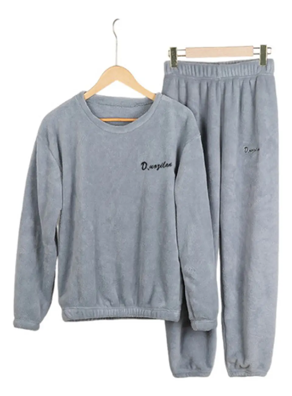 Conjunto De Ropa Pijama Polar Mujer 2 Piezas Talla Única 1