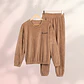 Conjunto De Ropa Pijama Polar Mujer 2 Piezas Talla Única - Miniatura 6
