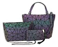 Set 3 Piezas Bolso Luminoso Cartera Monedero Neceser Mujer - Miniatura 4