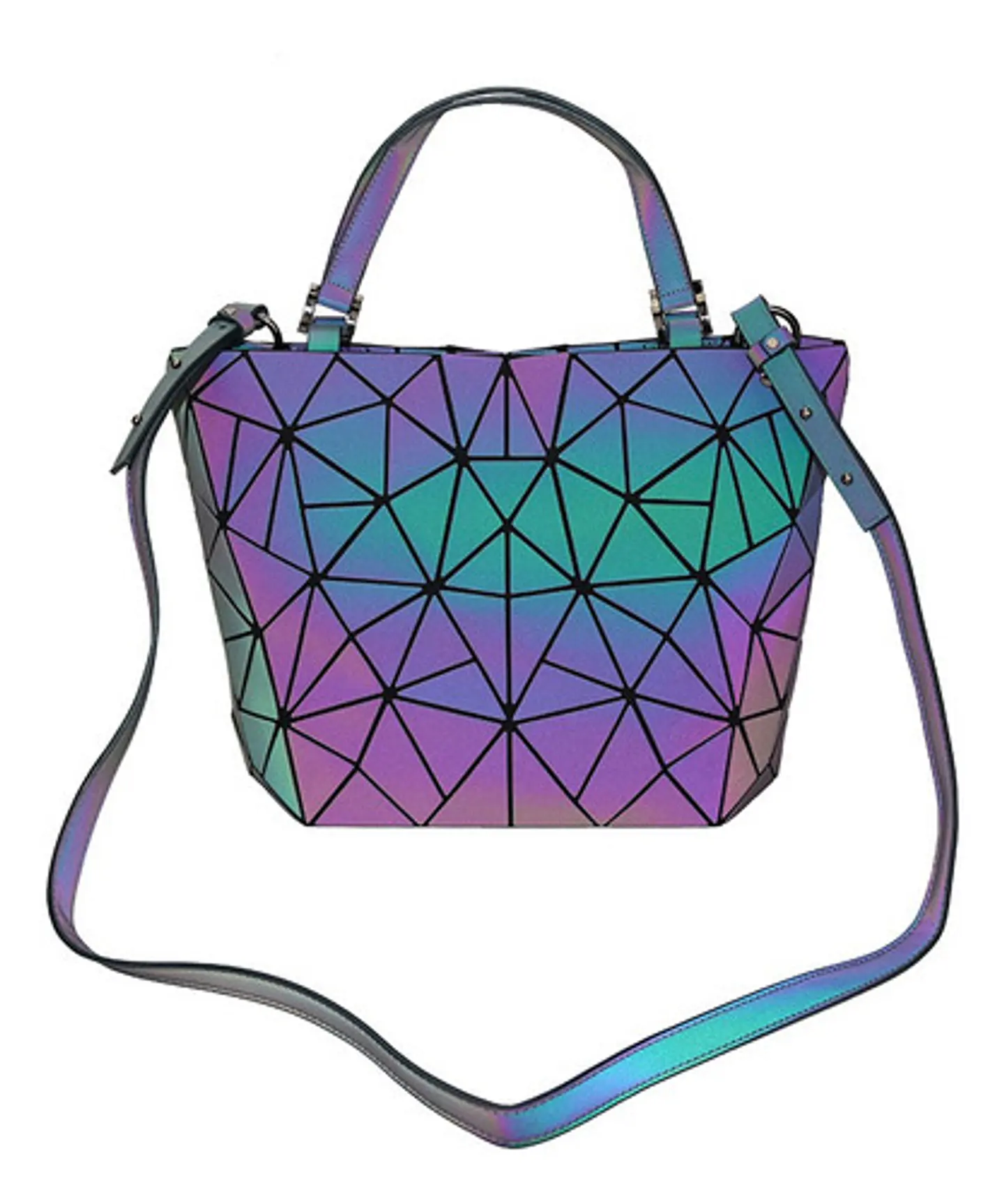 Set 3 Piezas Bolso Luminoso Cartera Monedero Neceser Mujer 5