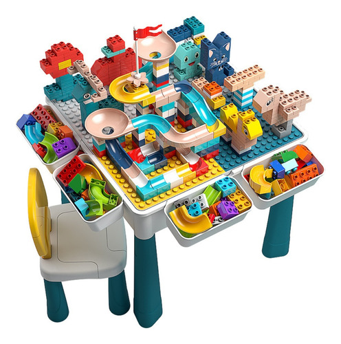 Mesa Infantil + Juego Bloques Gamepower