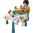 Juego De Rol Infantil Unisex Con Legos, Mesa Y Silla Crusec 2