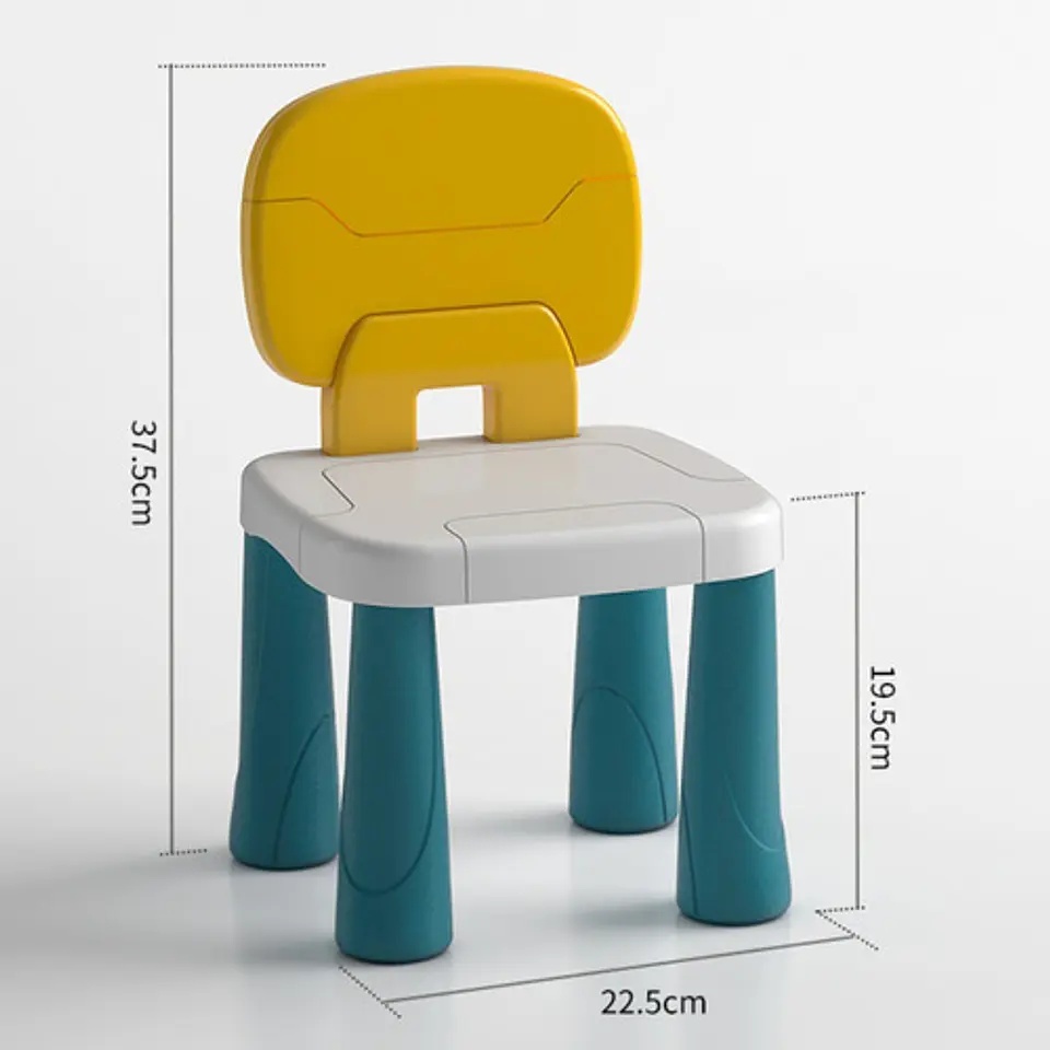 Mesa De Actividades Infantil Con Silla + 300 Bloques De Juego 5