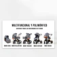 Coche Cuna Accesorios Bebé 5 En 1 Plegable Multifuncional - Miniatura 4