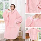 Manta Unisex Tipo Polerón Con Capucha Estilo Sherpa 120cm - Miniatura 4