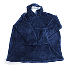 Manta Unisex Tipo Polerón Con Capucha Estilo Sherpa 120cm 7