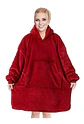 Manta Unisex Tipo Polerón Con Capucha Estilo Sherpa 120cm - Miniatura 9