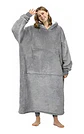Manta Unisex Tipo Polerón Con Capucha Estilo Sherpa 120cm - Miniatura 11