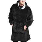 Manta Unisex Tipo Polerón Con Capucha Estilo Sherpa 120cm 12