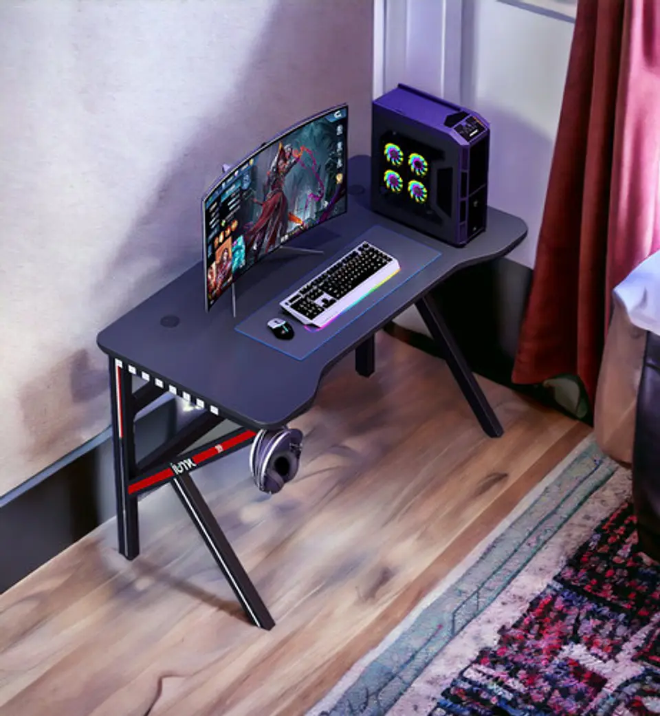 Escritorio Mesa Gamer 120 X 60 Cm Dark Awakening Crusec 2