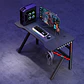 Escritorio Mesa Gamer 120 X 60 Cm Dark Awakening Crusec - Miniatura 5