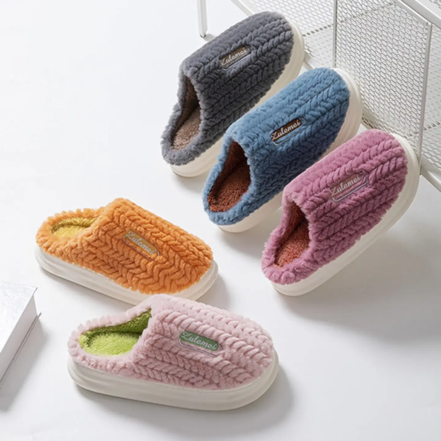 Pantuflas Con Felpa Interior Hombre Mujer Unisex 3