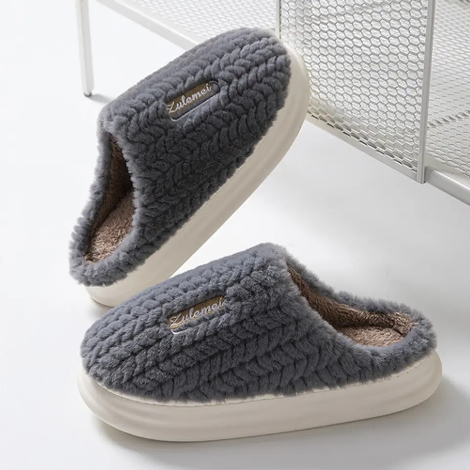 Pantuflas Con Felpa Interior Hombre Mujer Unisex 5