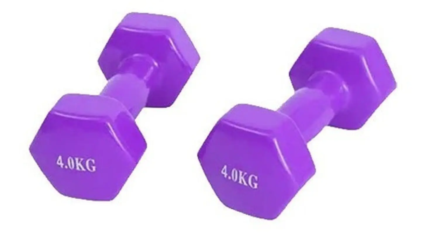 Pack 2 Mancuernas De 5kg C/u (un Par) Antideslizantes  6