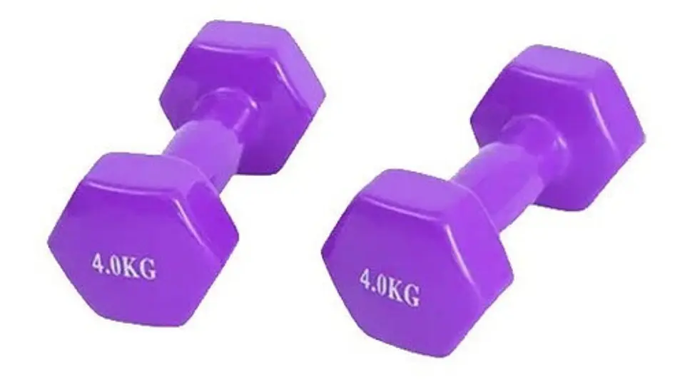 Pack 2 Mancuernas De 5kg C/u (un Par) Antideslizantes  6