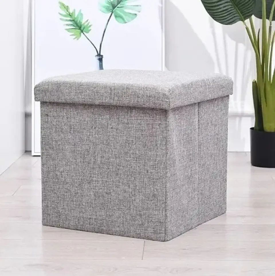 Puff Silla Baul Organizador Multifuncional 38cm X 38cm 5