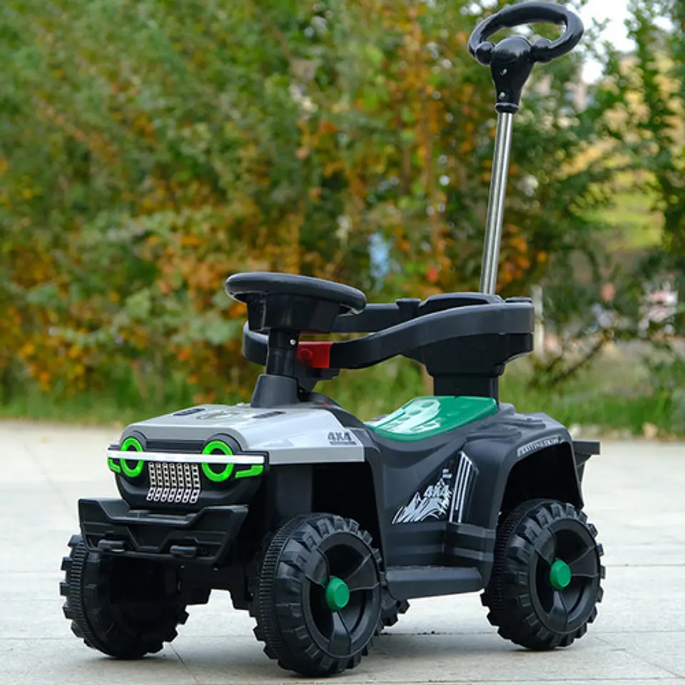 Vehiculo Jeep Todoterreno Para Niños Con Varilla De Empuje 4