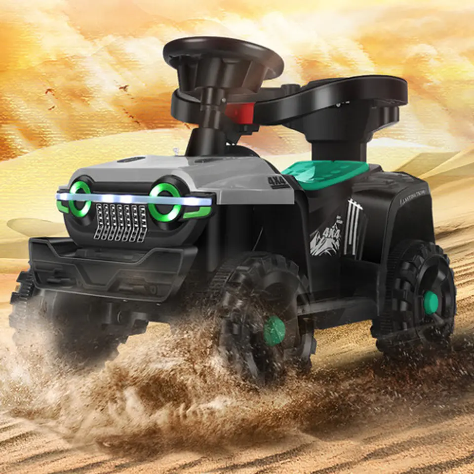 Vehiculo Jeep Todoterreno Para Niños Con Varilla De Empuje 5