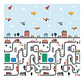 Alfombra Reversible 2 X 1.8 M Antigolpe Plegable Para Bebés - Miniatura 2