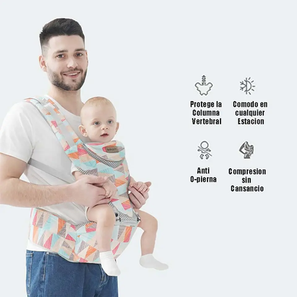 Portabebé Mochila Ergonómico Multifuncional 6 En 1 2