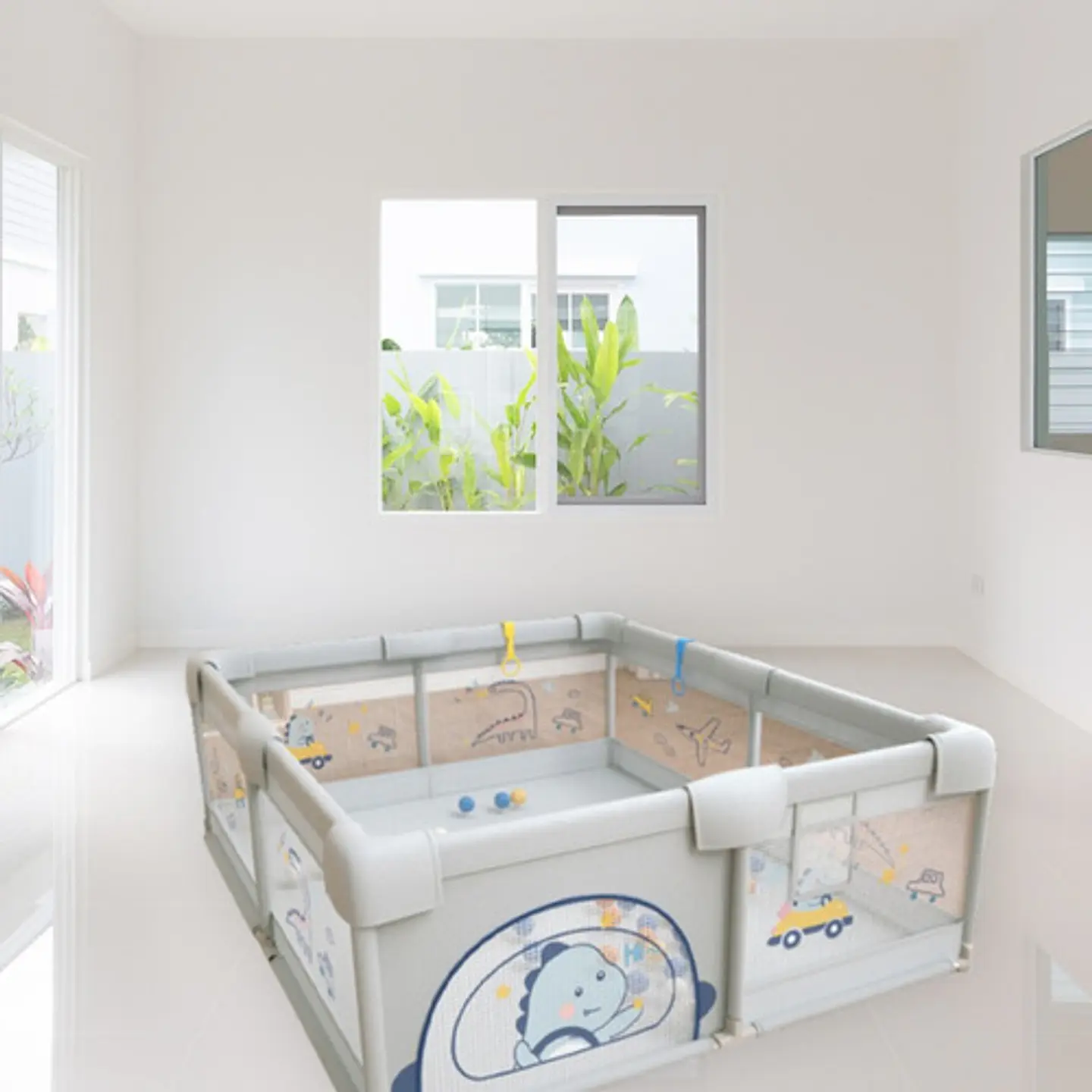 Corral Centro De Juego 2 X 1.8 M Portátil Bebés Y Niños 3