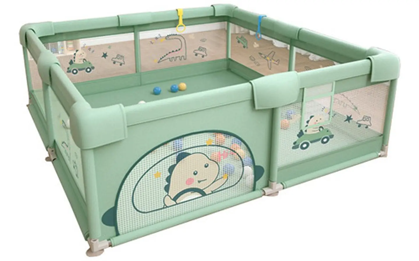 Corral Centro De Juego 2 X 1.8 M Portátil Bebés Y Niños 4