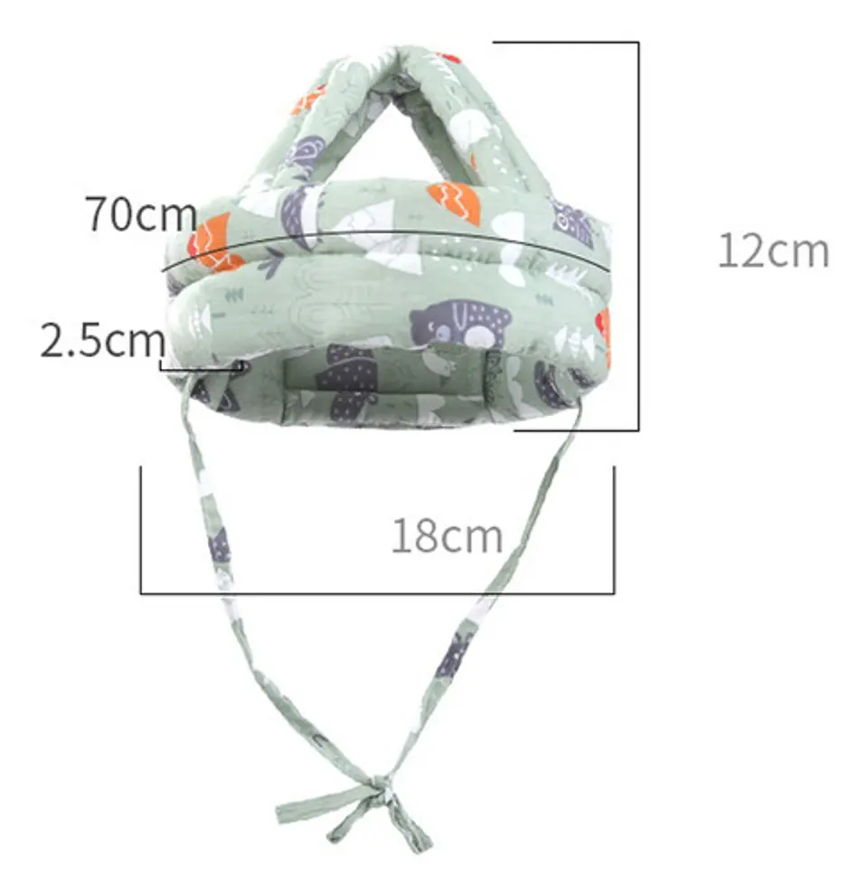 Casco Gorro Protector De Cabeza Para Bebe Antigolpe 5