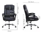 Silla Pc De Cuero Boss Para Oficina (estilo Osaka) - Miniatura 3