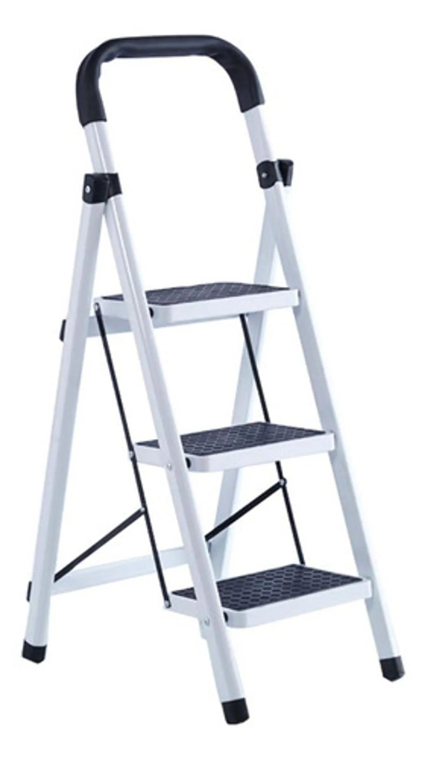 Escalera Plegable Con Pasamanos 3 Niveles Multifuncional 1