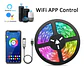 Kit De Luces De Tira Rgb Flexible, Bluetooth, Voz, Wifi 5mts - Miniatura 1