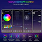 Kit De Luces De Tira Rgb Flexible, Bluetooth, Voz, Wifi 5mts - Miniatura 5