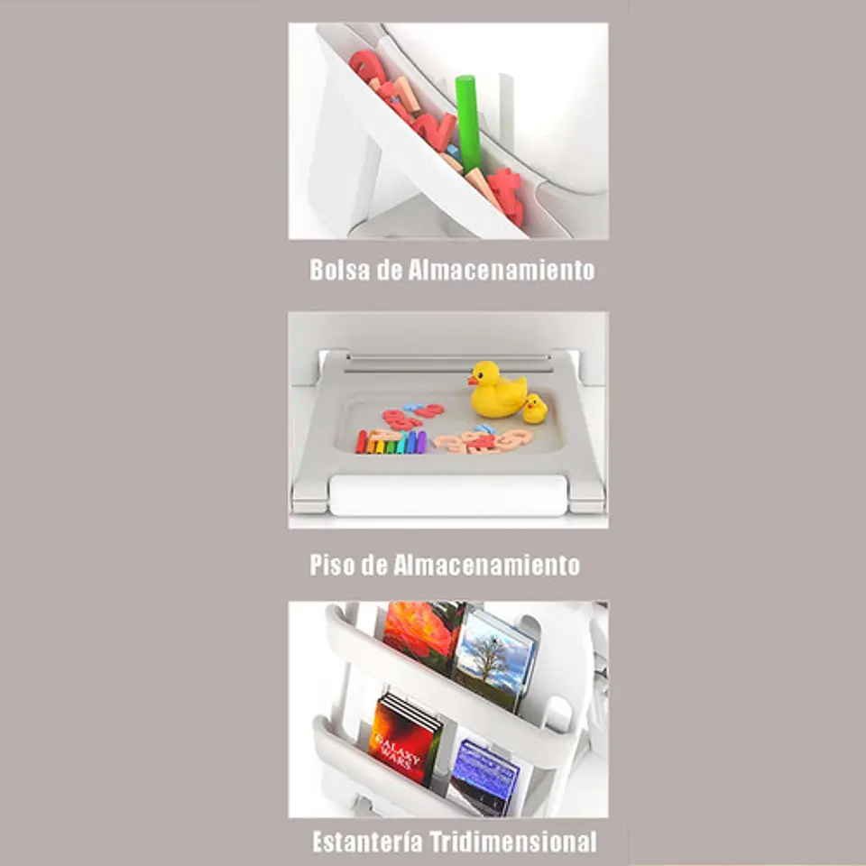Pizarra Tablero Borrable Multifuncional Plegable De Oso 3