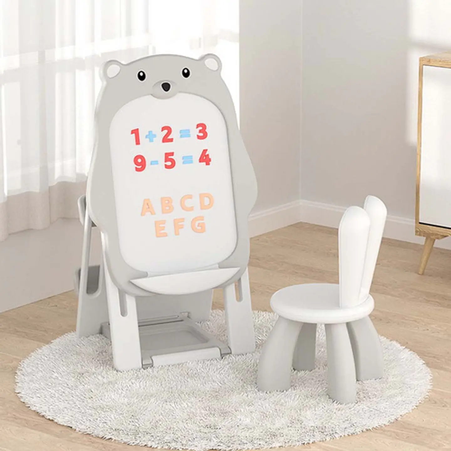 Pizarra Tablero Borrable Multifuncional Plegable De Oso 4