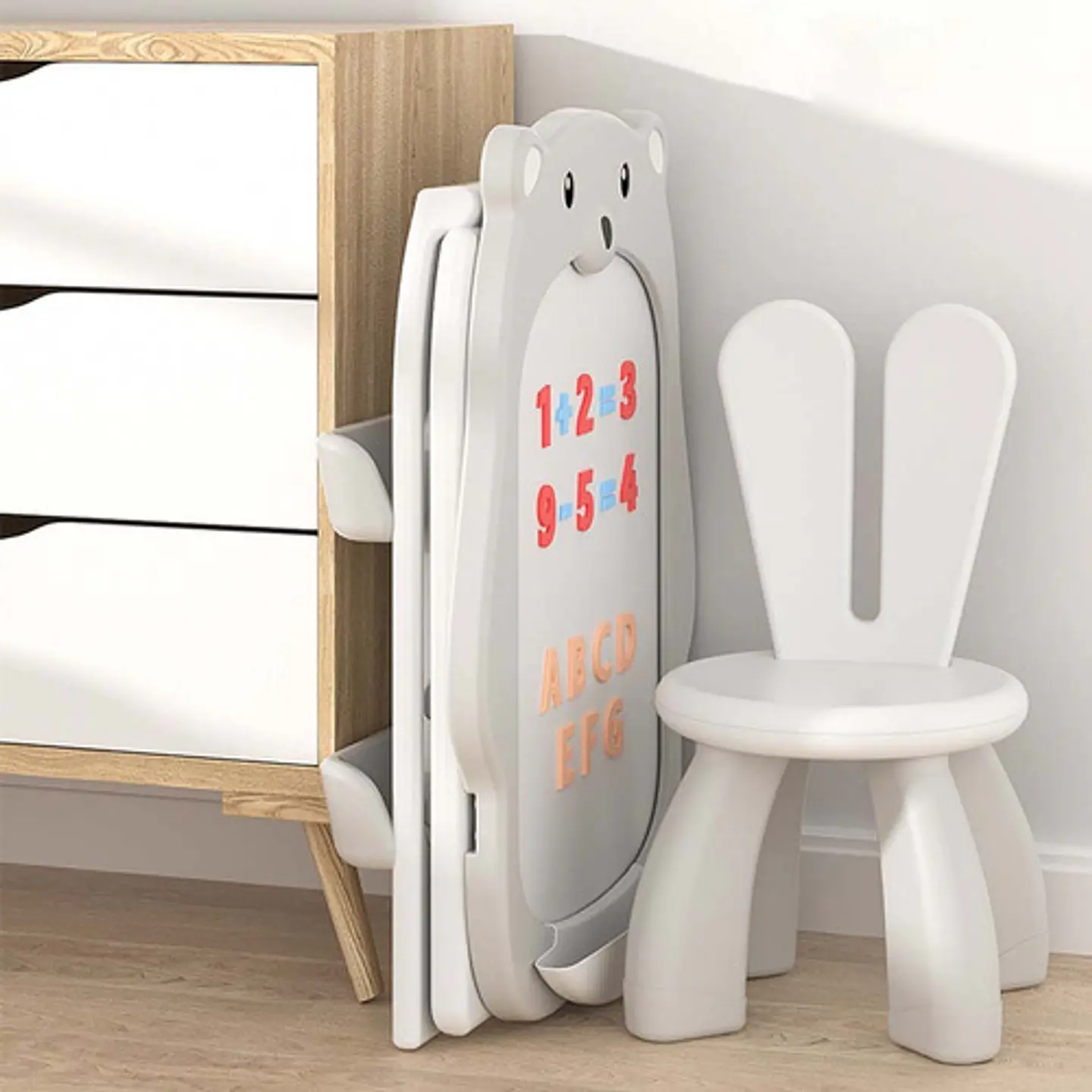 Pizarra Tablero Borrable Multifuncional Plegable De Oso 6