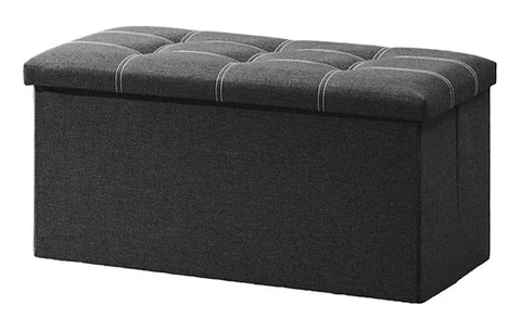 Puff Taburete Plegable Organizador Multifuncion 76cm X 38cm