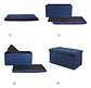 Puff Taburete Plegable Organizador Multifuncion 76cm X 38cm - Miniatura 2