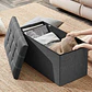 Puff Taburete Plegable Organizador Multifuncion 76cm X 38cm - Miniatura 4