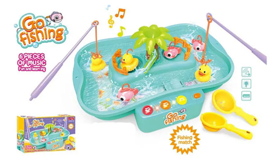 Juguetes De Pesca Con Iluminación Y Música Para Niños Niñas 1