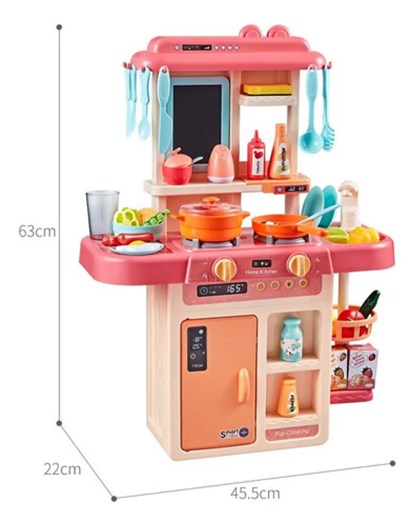 Juego De Cocina Con Luces Y Sonidos 42 Piezas 63cmx45cm 7
