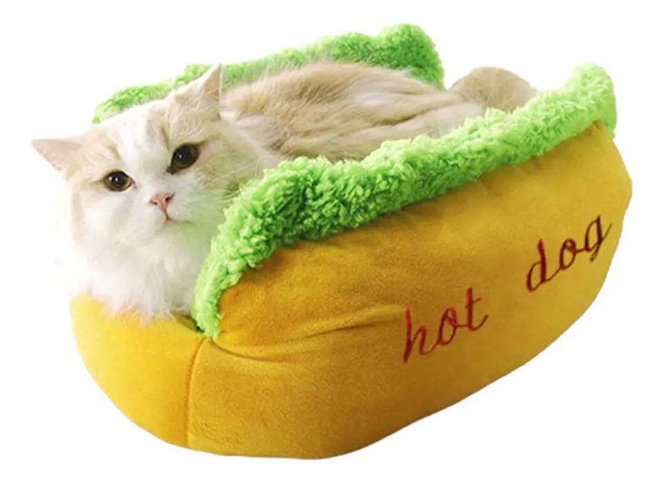 Cama Hot Dog Talla L Suave Acolchada Mascotas Perro Gato 2